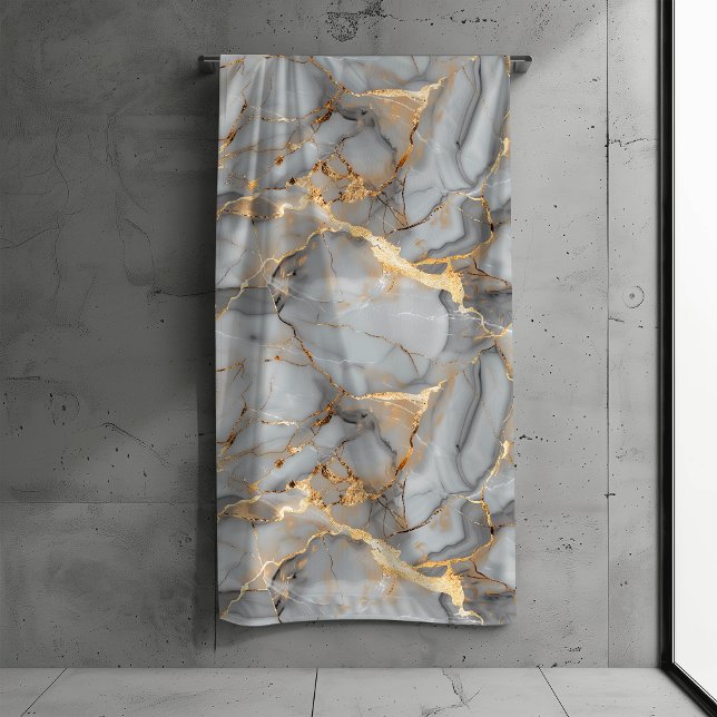Aspecto de lámina de oro de mármol gris (Subido por el creador)