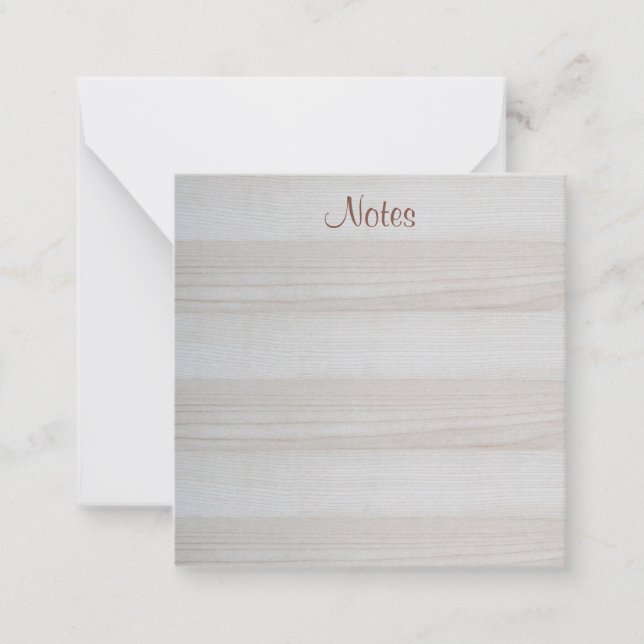 Aspecto de madera elegante de plantilla manuscrita (Anverso)