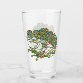 Aspecto de vidrio manchado de arcoiris Bebida de c