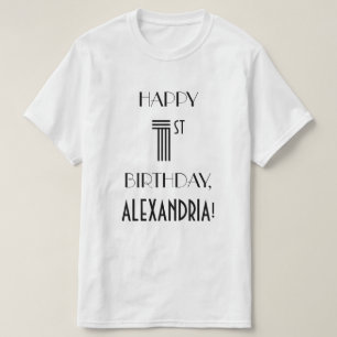 Aspecto inspirado en el Art Deco Primera Camisa Fi