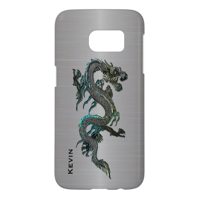Aspecto Metalizado Dragon Samsung S7 funda (Atrás)