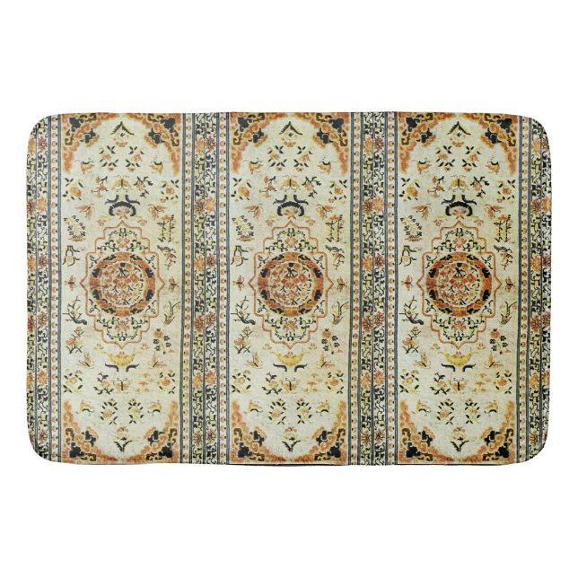 Aspecto oriental de la alfombra en colores claros (Anverso)