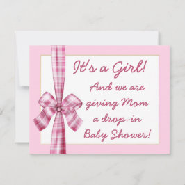 aspecto retro invitación a un chica con ducha de b