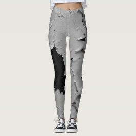 Aspecto vintage Despeeling Paint Leggings