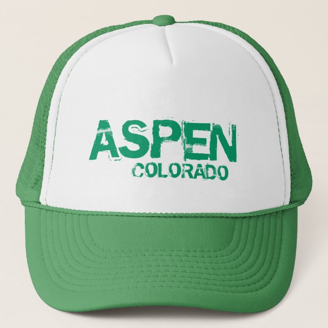 Aspen Colorado simple gorra verde (Anverso)