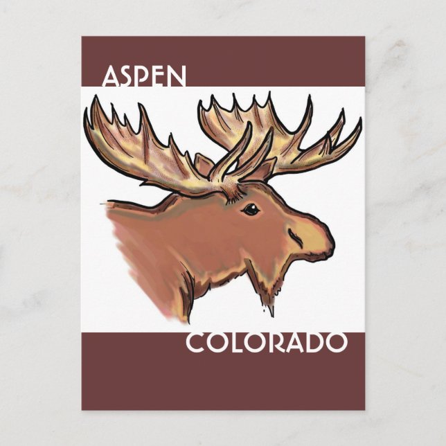 Aspen Colorado, tarjeta postal (Anverso)
