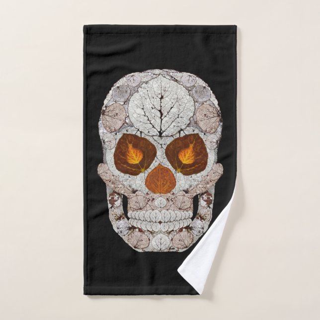Aspen Leaf Skull 11 (Toalla de mano)