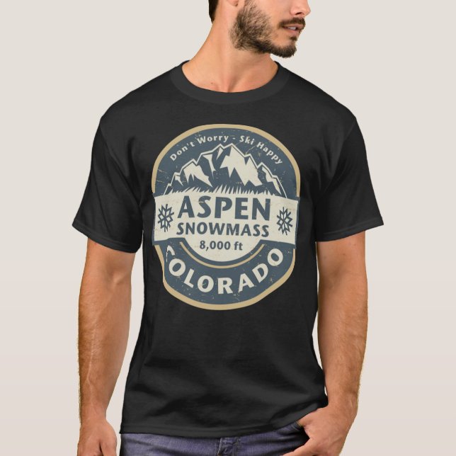 Aspen Snowmist, camiseta clásica de Colorado (Anverso)