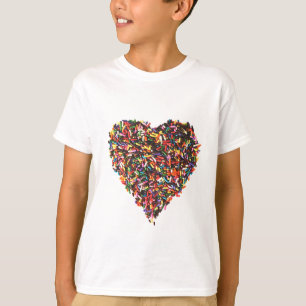 Asperja la camiseta de los niños del corazón