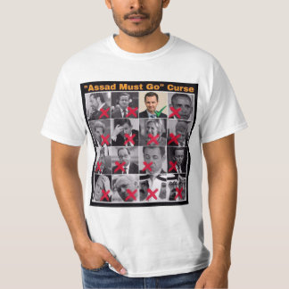 "Assad debe irse" maldice camiseta