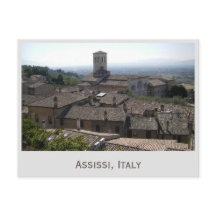 Assissi, postal de la foto de Italia