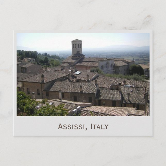 Assissi, postal de la foto de Italia (Anverso)
