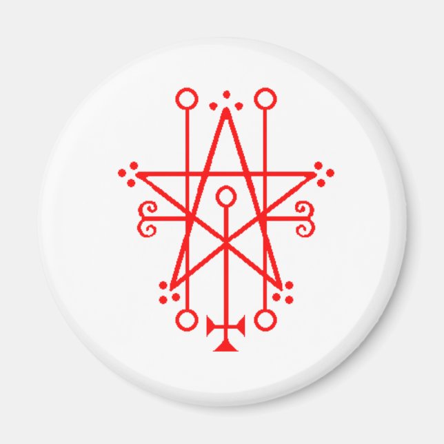 Astaroth Demon Sigil imán gótico (Frente)