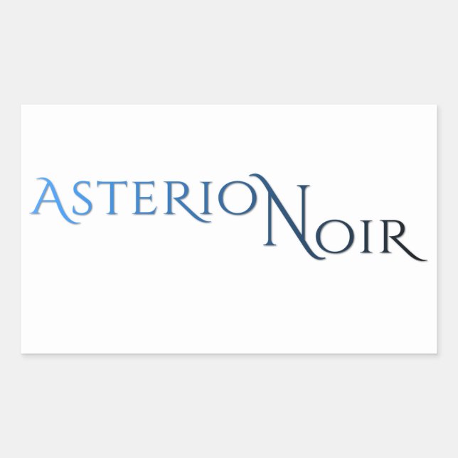 Asterion Noir Pegatina (4,5 x 2,7) (Anverso)