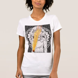 asteroide de blusa abstracta para mujeres