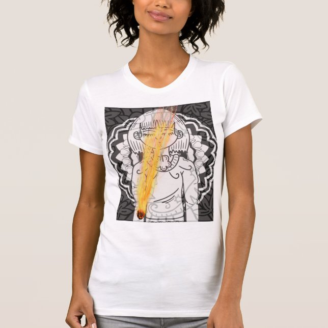 asteroide de blusa abstracta para mujeres (Anverso)
