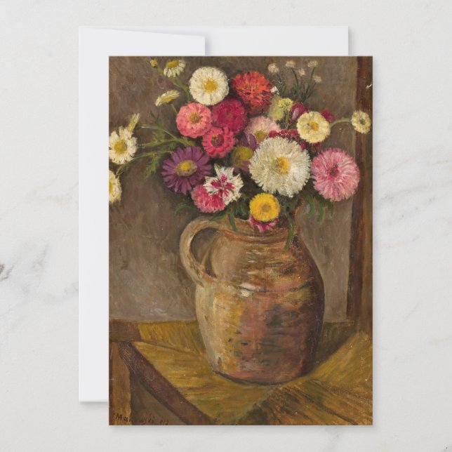 Asters and Zinnias | Tadeusz Makowski (Anverso)