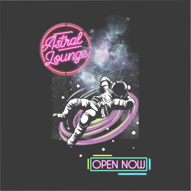 Astral Lounge - Pegatina (Anverso)