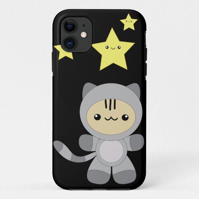 Astro kitty kawaii iPhone 5 funda (Reverso)