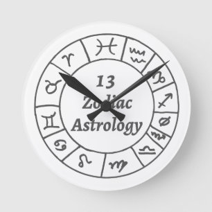 Astrología del zodiaco del reloj de pared 13