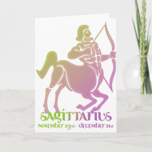 Astrología Sagittarius Tarjeta de Cumpleaños Zodia