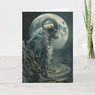 Astrología tarot de Capricornio, Zodiac, tarjeta d