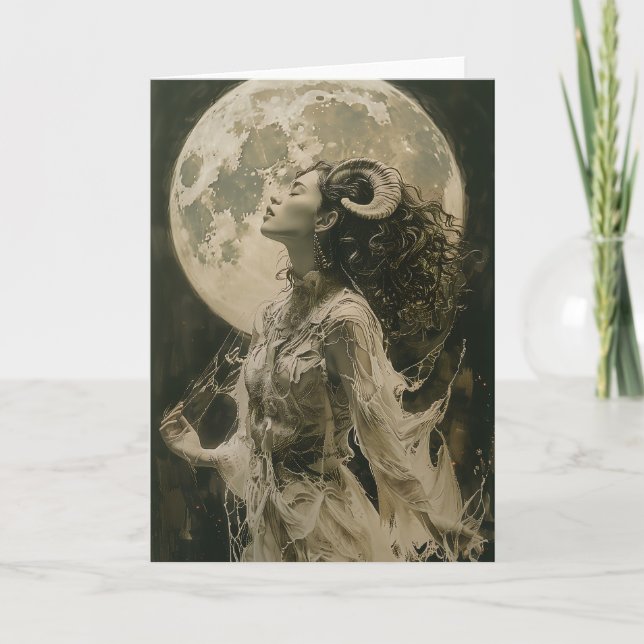Astrología tarot de Capricornio, Zodiac, tarjeta d (Anverso)