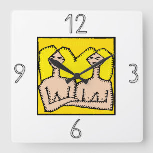 Astrología Zodiac Rótulo Gemini reloj de pared