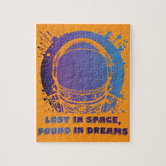 Astronaut Portrait Lost in Space Jigsaw Puzzle  (Vertical)