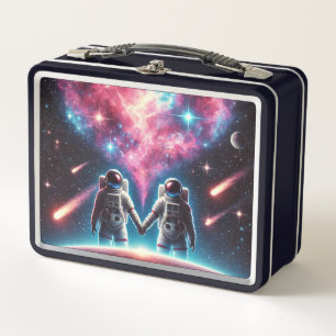 Astronauta Ama Metalizado Lunchbox