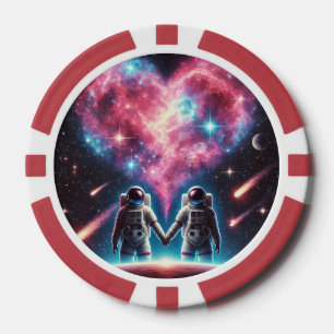 Astronauta Amo Póquer Chip