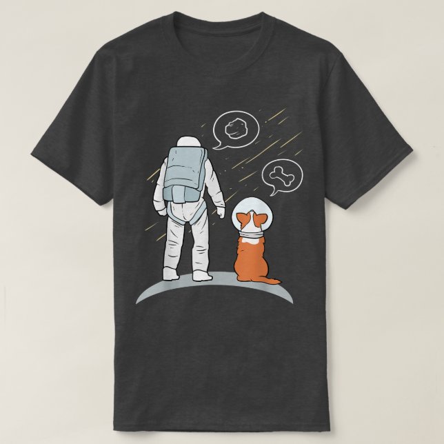 Astronauta con camiseta de perro (Diseño del anverso)