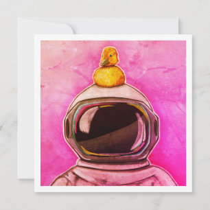 Astronauta con pato bebé - Mini impresión