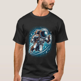 Astronauta cósmica camiseta de aventuras