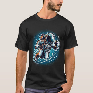 Astronauta cósmica camiseta de aventuras