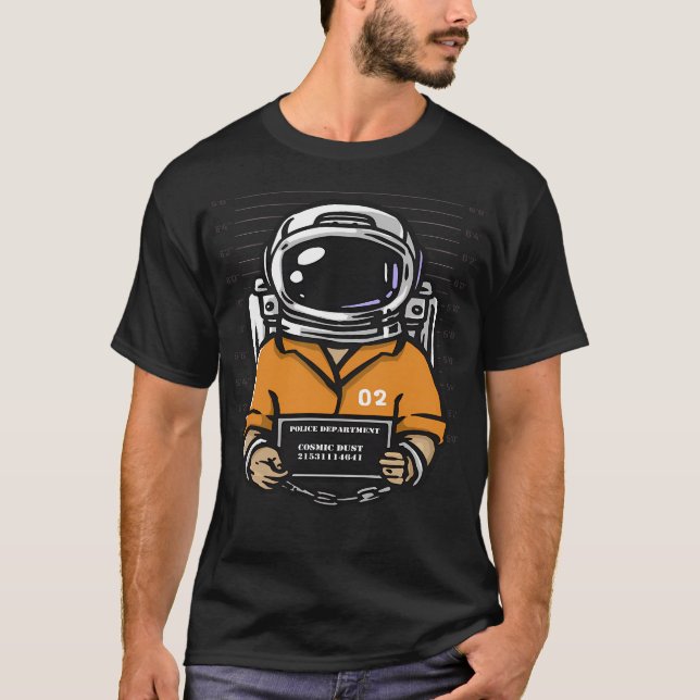 Astronauta criminal en camiseta (Anverso)