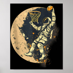 Astronauta de arte de baloncesto dibujo Lo