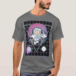 Astronauta de Bitcoin envuelto camiseta premium
