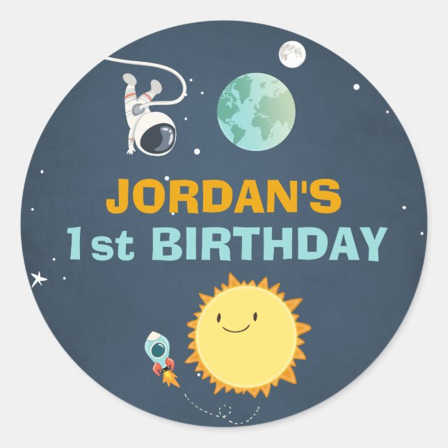 Astronauta de cohetes de Sello para sobres de Pega (Anverso)