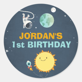 Astronauta de cohetes de Sello para sobres de Pega