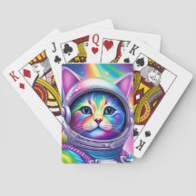Astronauta de gato - Cartas de juego