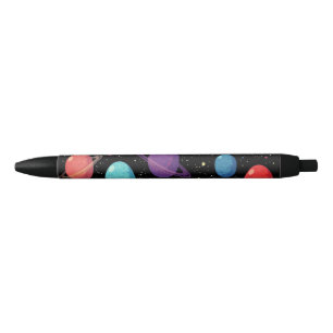 Astronauta de plumas de tinta galaxy y diseño del 