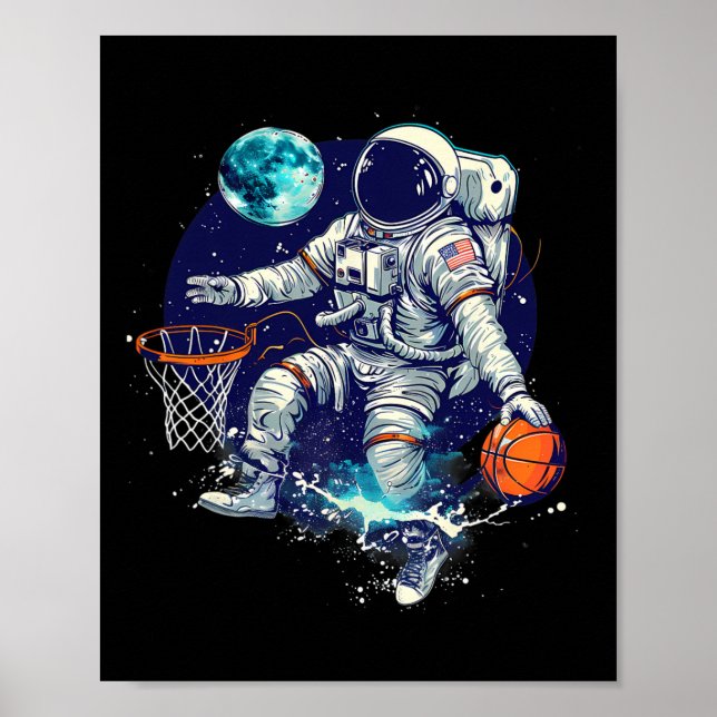 Astronauta de Sketll Dibujando Obra de Arte (Frente)