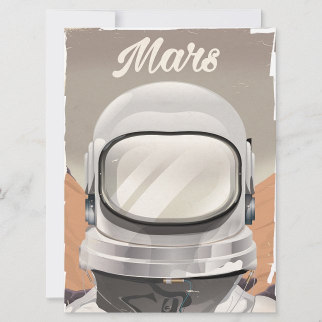 Astronauta de Vintage Mars (Anverso)