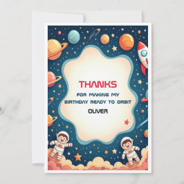Astronauta del espacio de invitaciones de cumpleañ