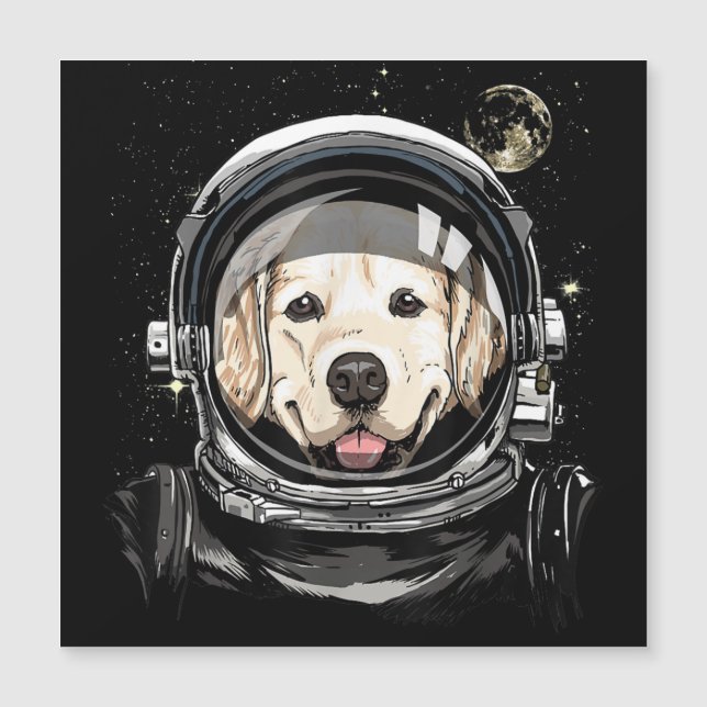 Astronauta del espacio ultraterrestre Golden Retri (Anverso)