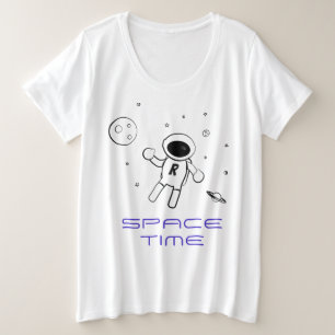Astronauta en el espacio - Arte en negro, blanco y