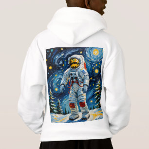 Astronauta en la selva de invierno