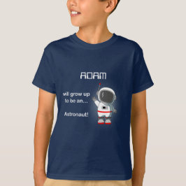 Astronauta espacial camiseta oscura