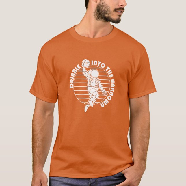Astronauta espacial deportiva jugando camiseta de  (Anverso)